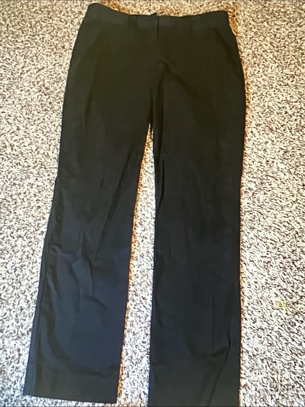 Talbots Black Straight-Leg Dress Trousers